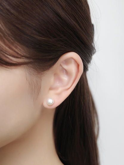 2wayパールマグネットピアス