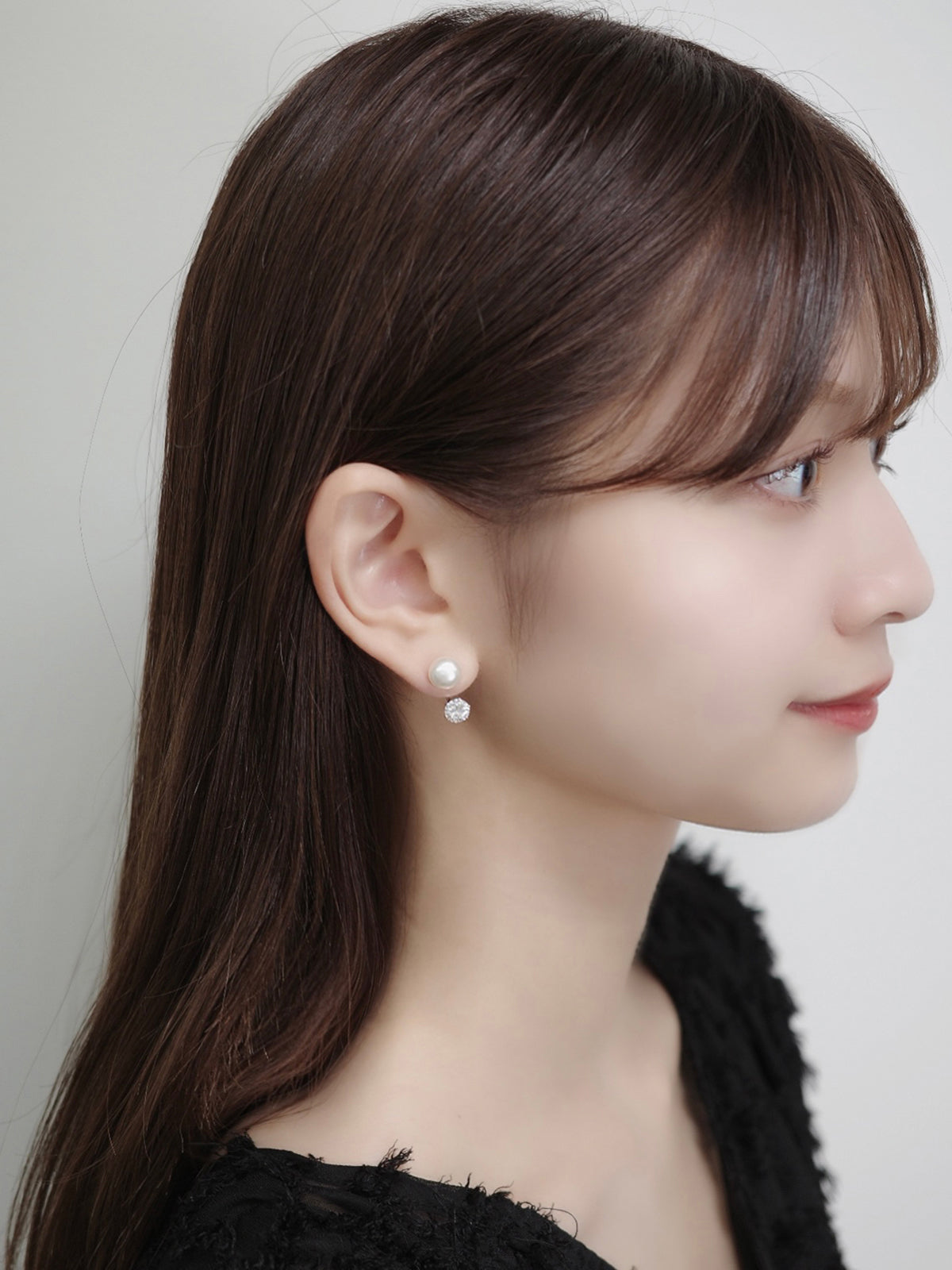 2wayパールマグネットピアス