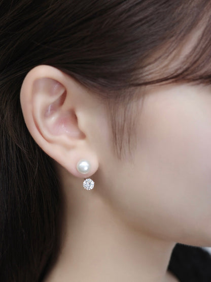 2wayパールマグネットピアス