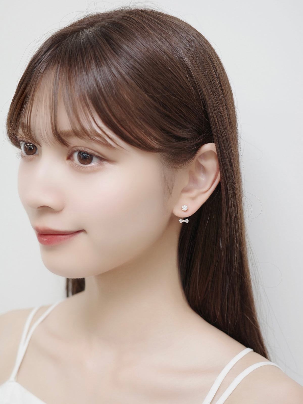 2wayタイニーリボンマグネットピアス