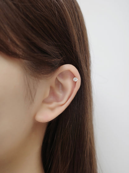 2wayタイニーリボンマグネットピアス