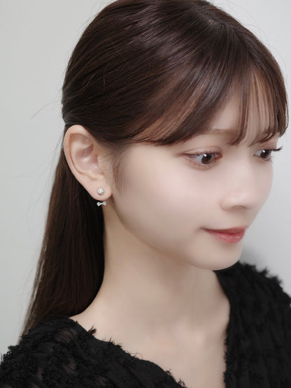 2wayタイニーリボンマグネットピアス