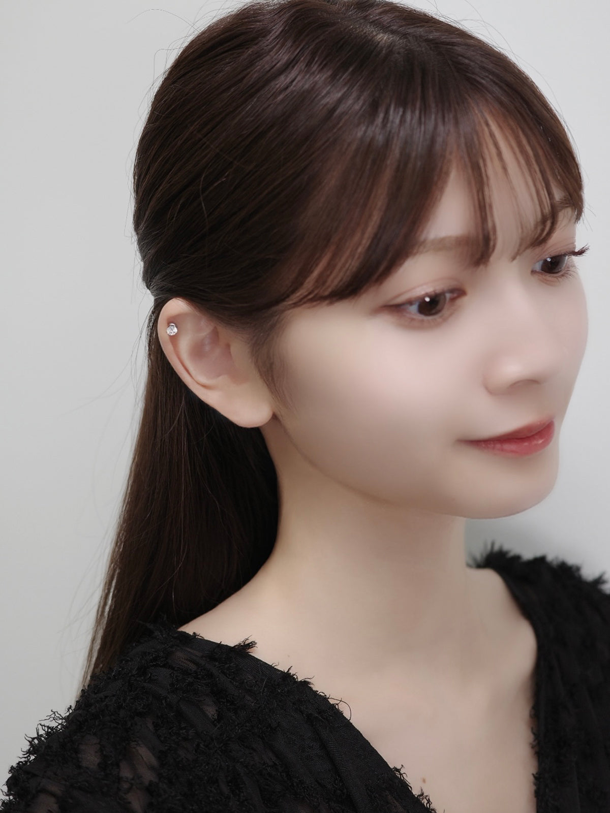 2wayタイニーリボンマグネットピアス