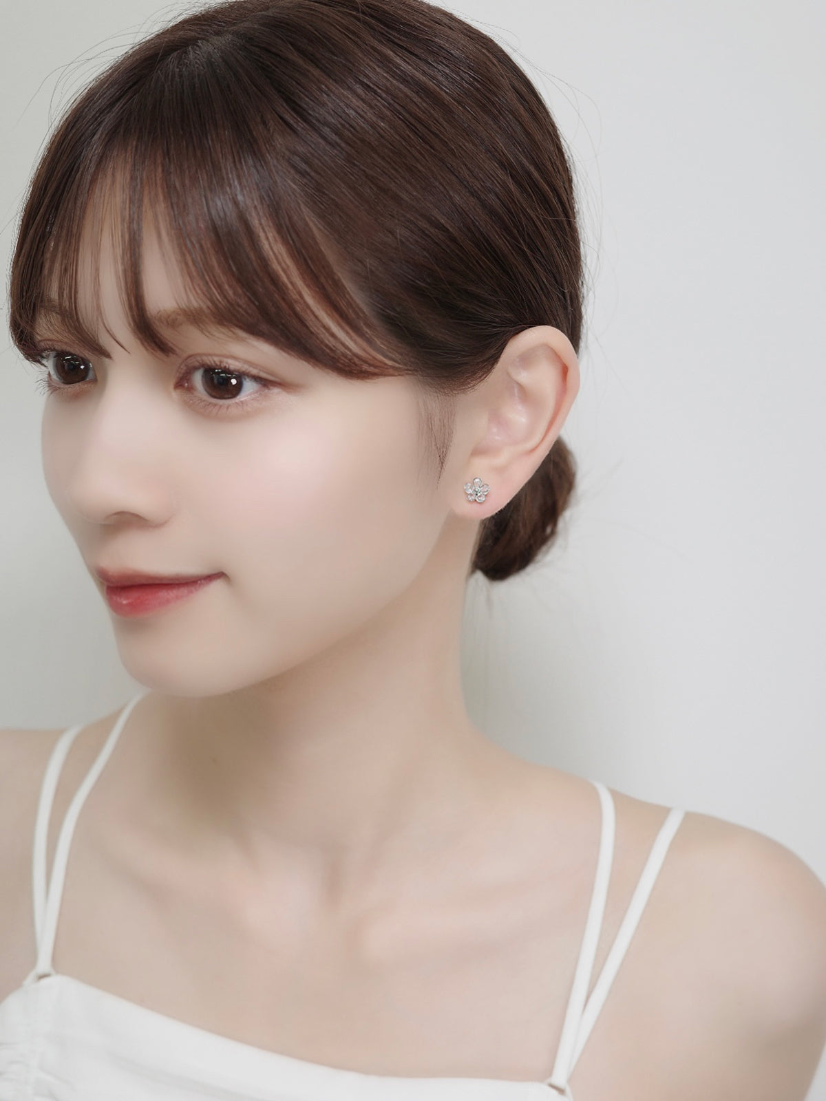 2wayデイジーマグネットピアス