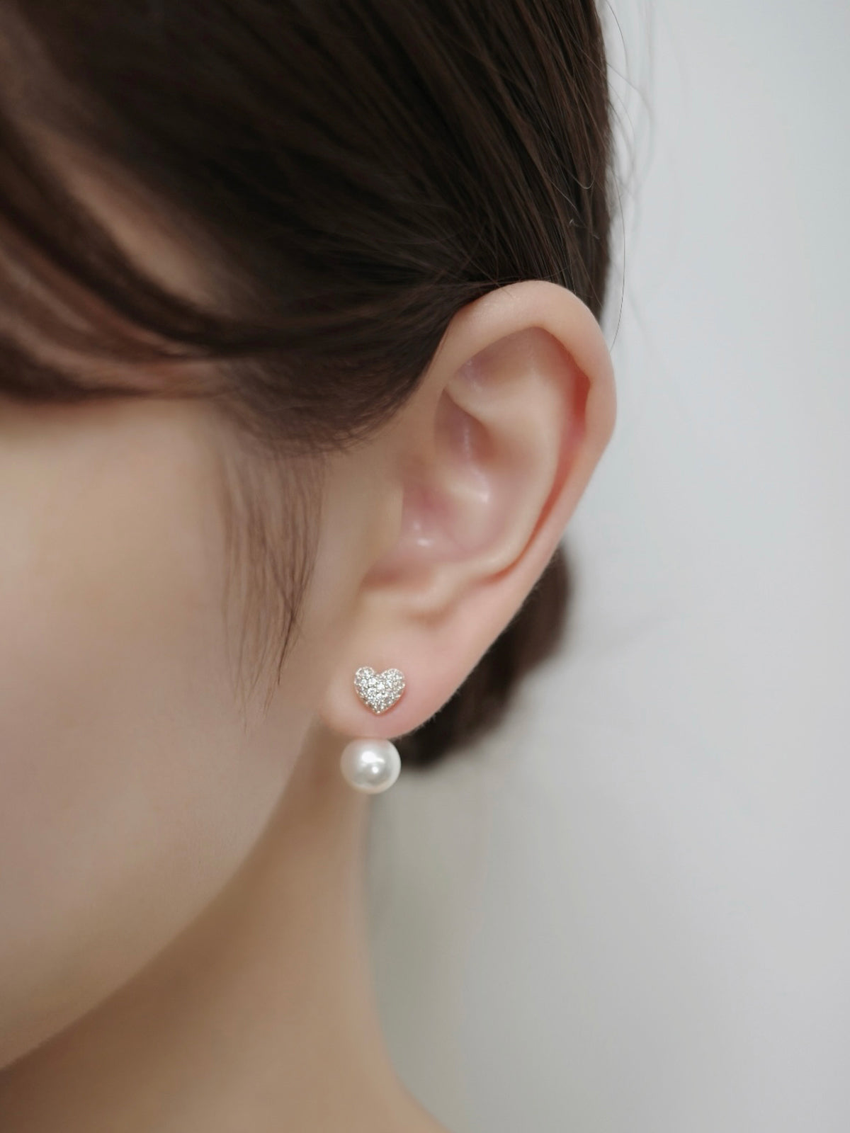 2wayシャインハートマグネットピアス