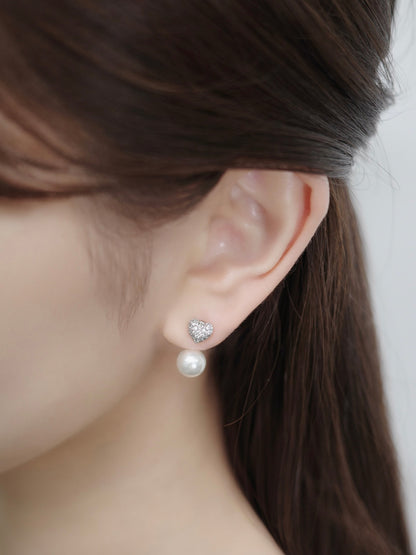 2wayシャインハートマグネットピアス