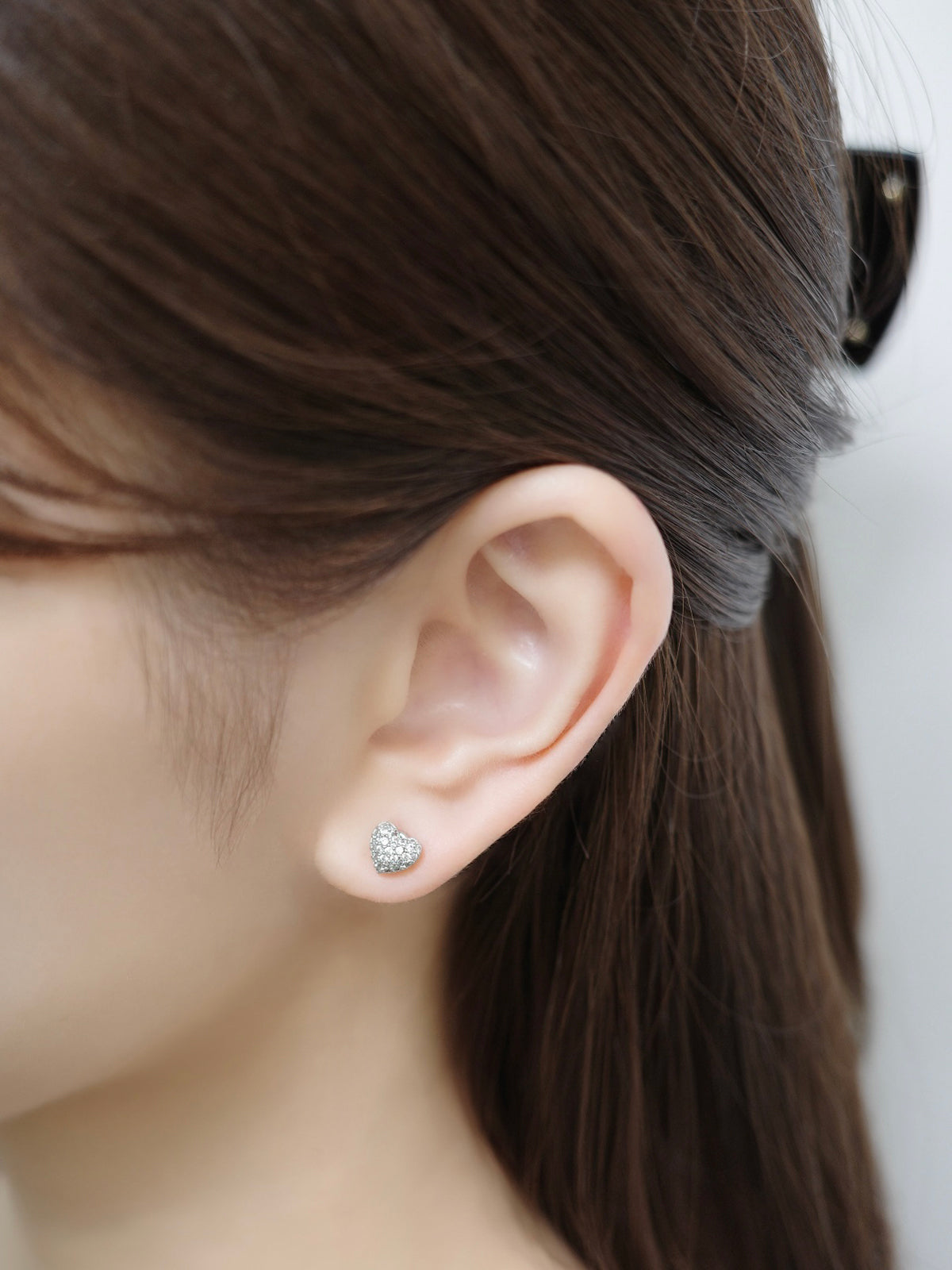 2wayシャインハートマグネットピアス