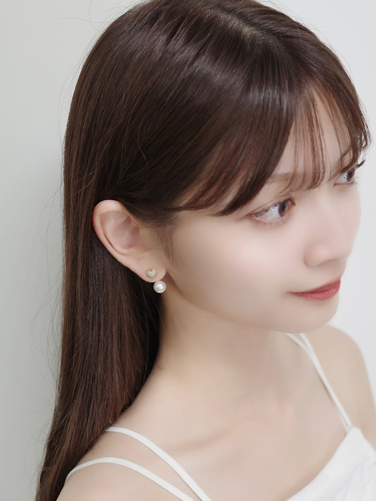 2wayシャインハートマグネットピアス