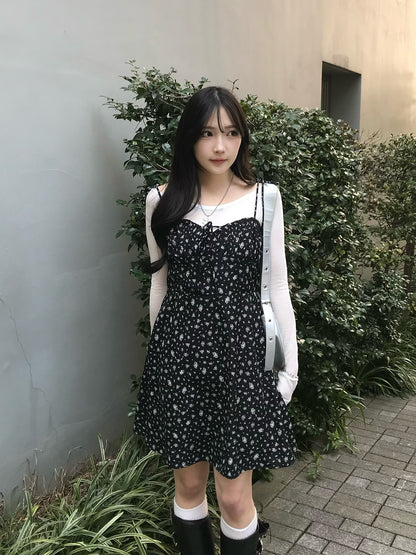 フラワーミニキャミワンピース