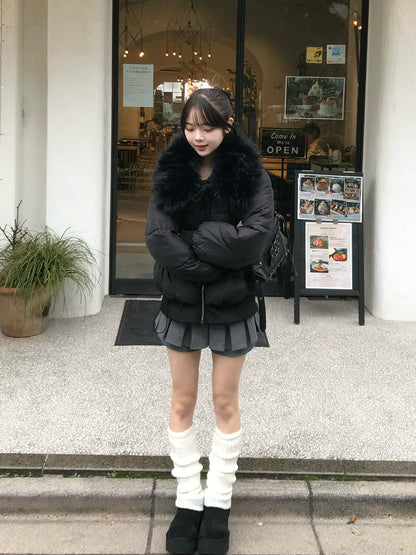 ビッグカラーファータッチブルゾン