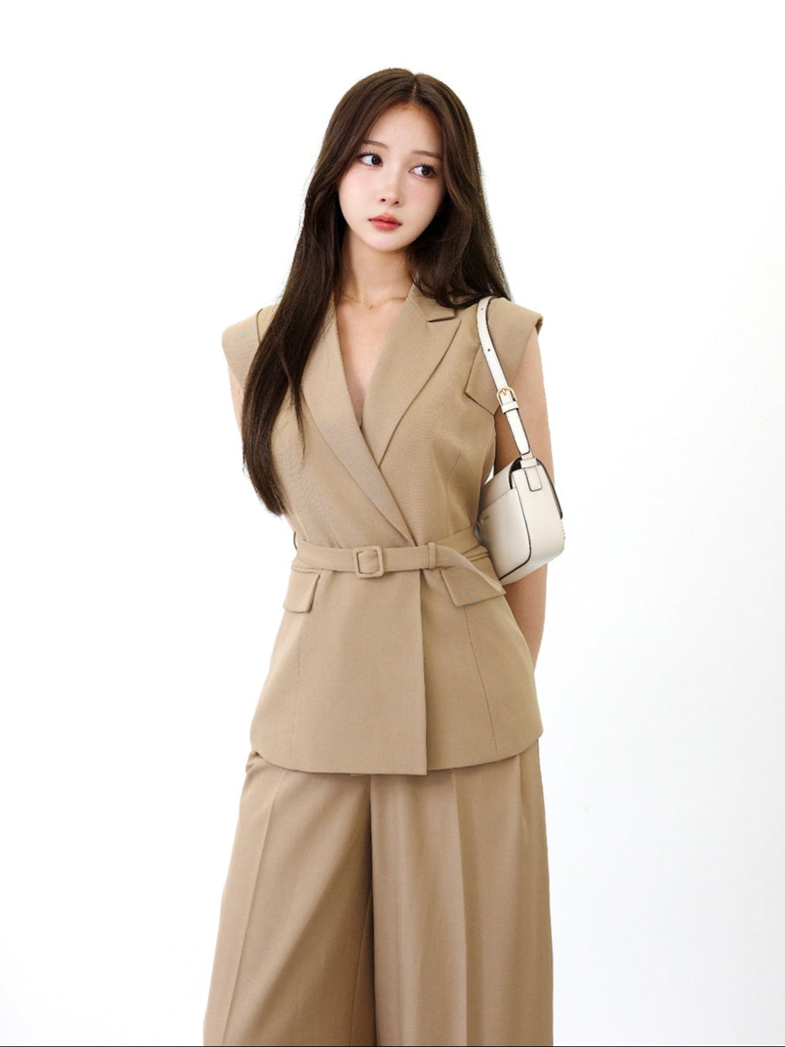 BELTED TAILORED SET