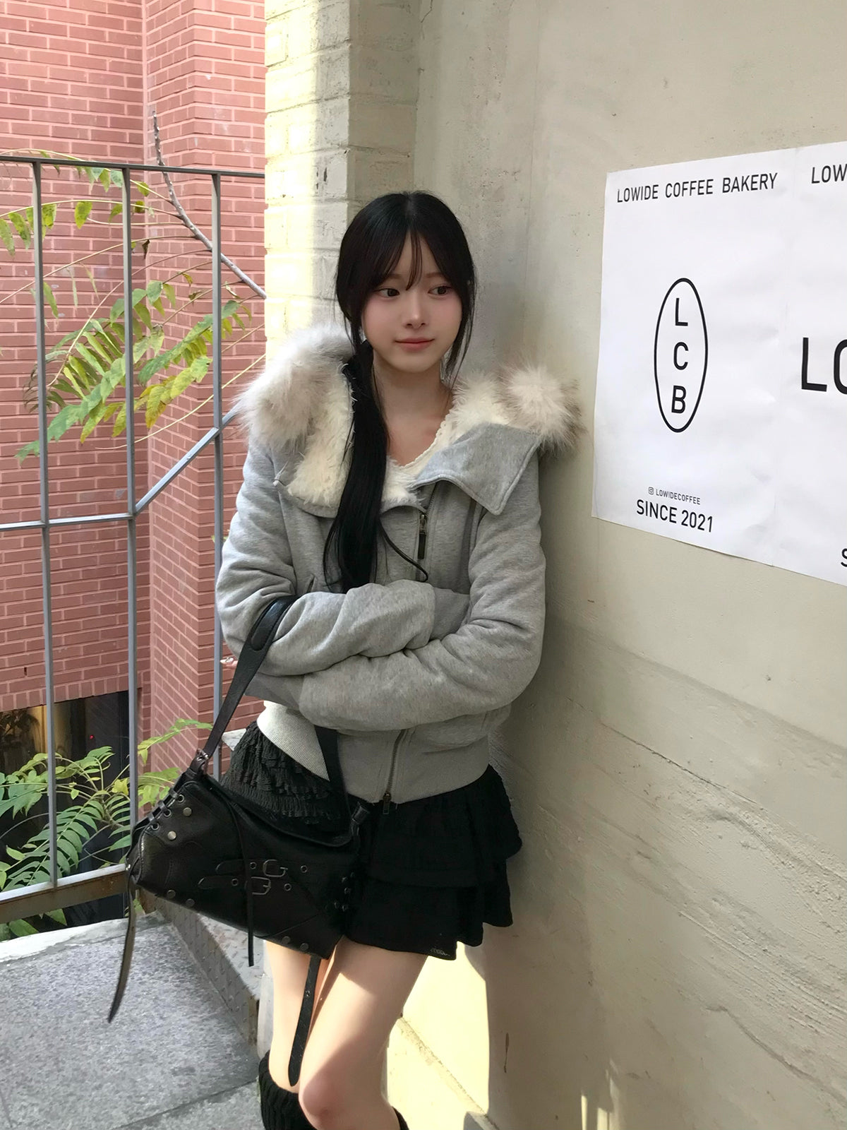 ファータッチフーディーライダースジャケット