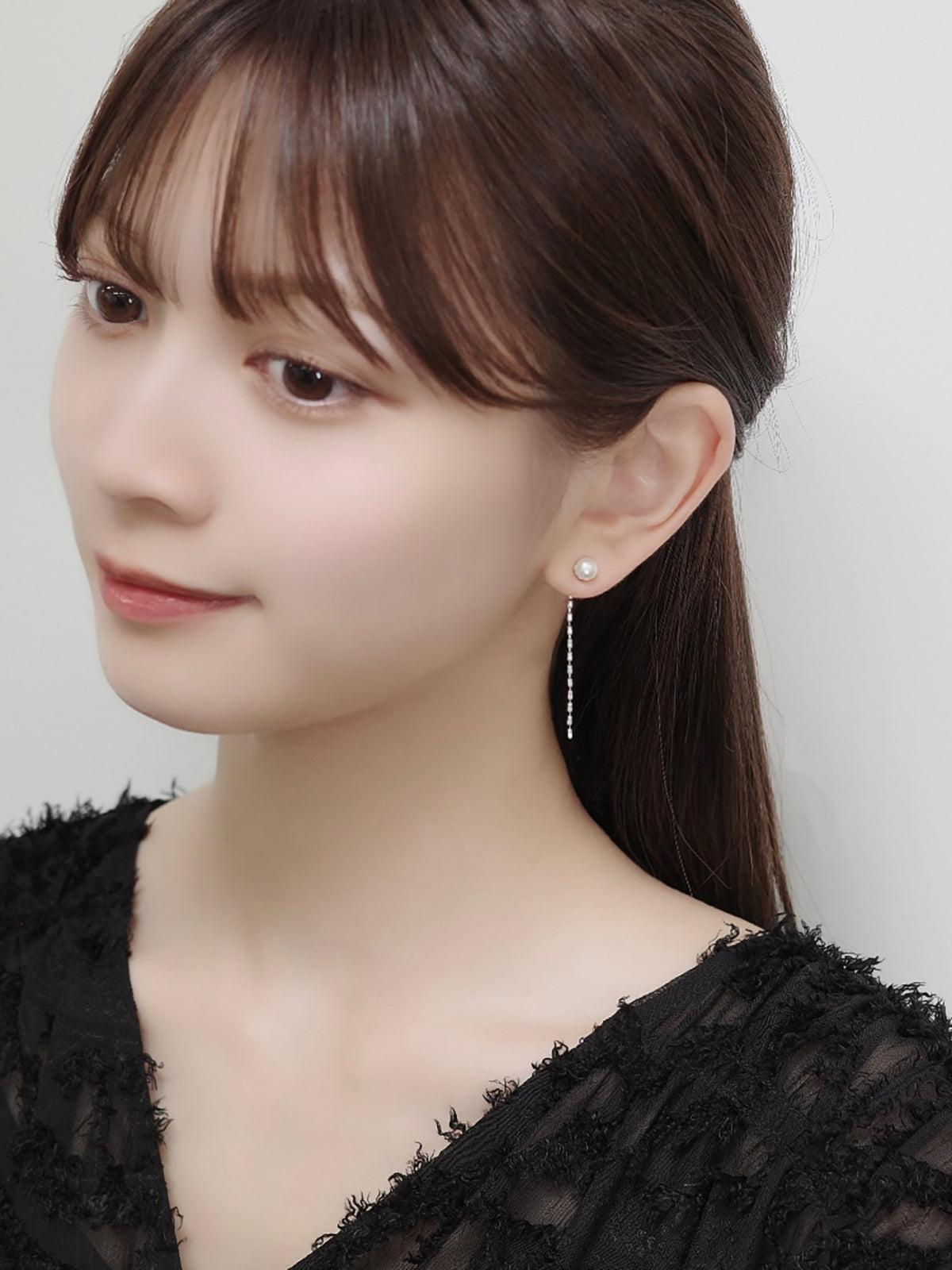 2wayルミチェーンマグネットピアス