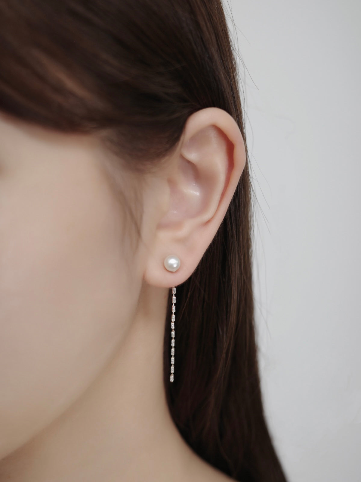 2wayルミチェーンマグネットピアス