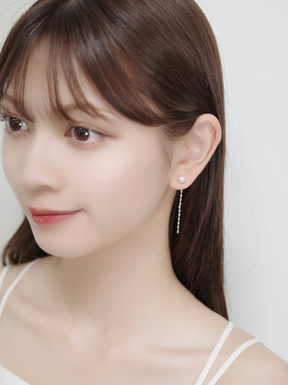 2wayルミチェーンマグネットピアス