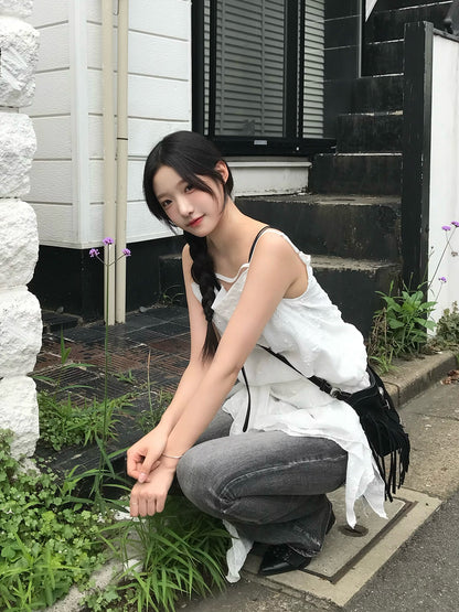 フラワーエンブロイダリーラップワンピース