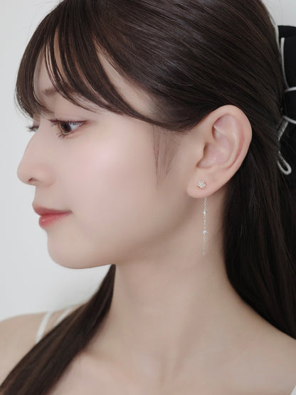 2wayスターラインマグネットピアス