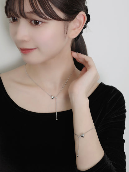 ハートラインブレスレット