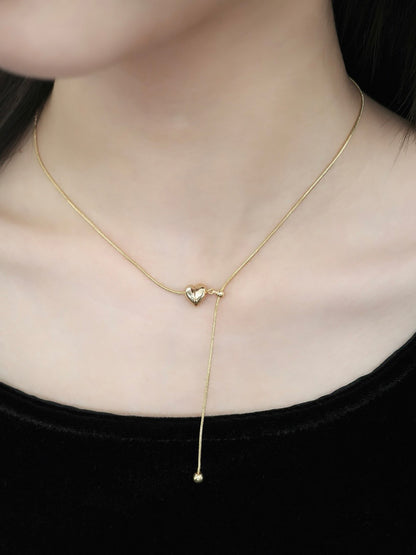 ハートラインネックレス