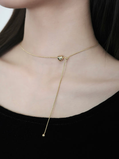 ハートラインネックレス