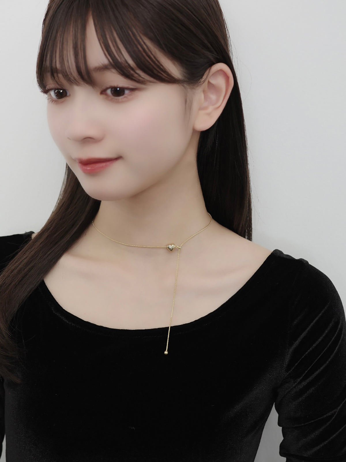 ハートラインネックレス