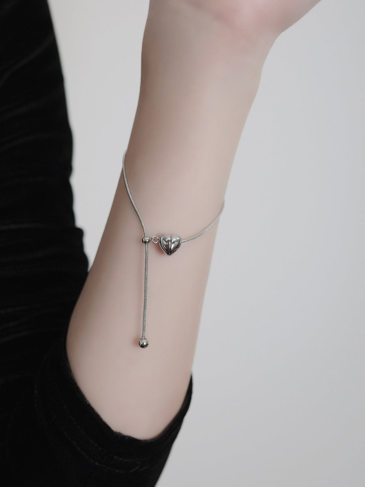 ハートラインブレスレット