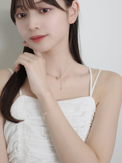 ハートラインブレスレット