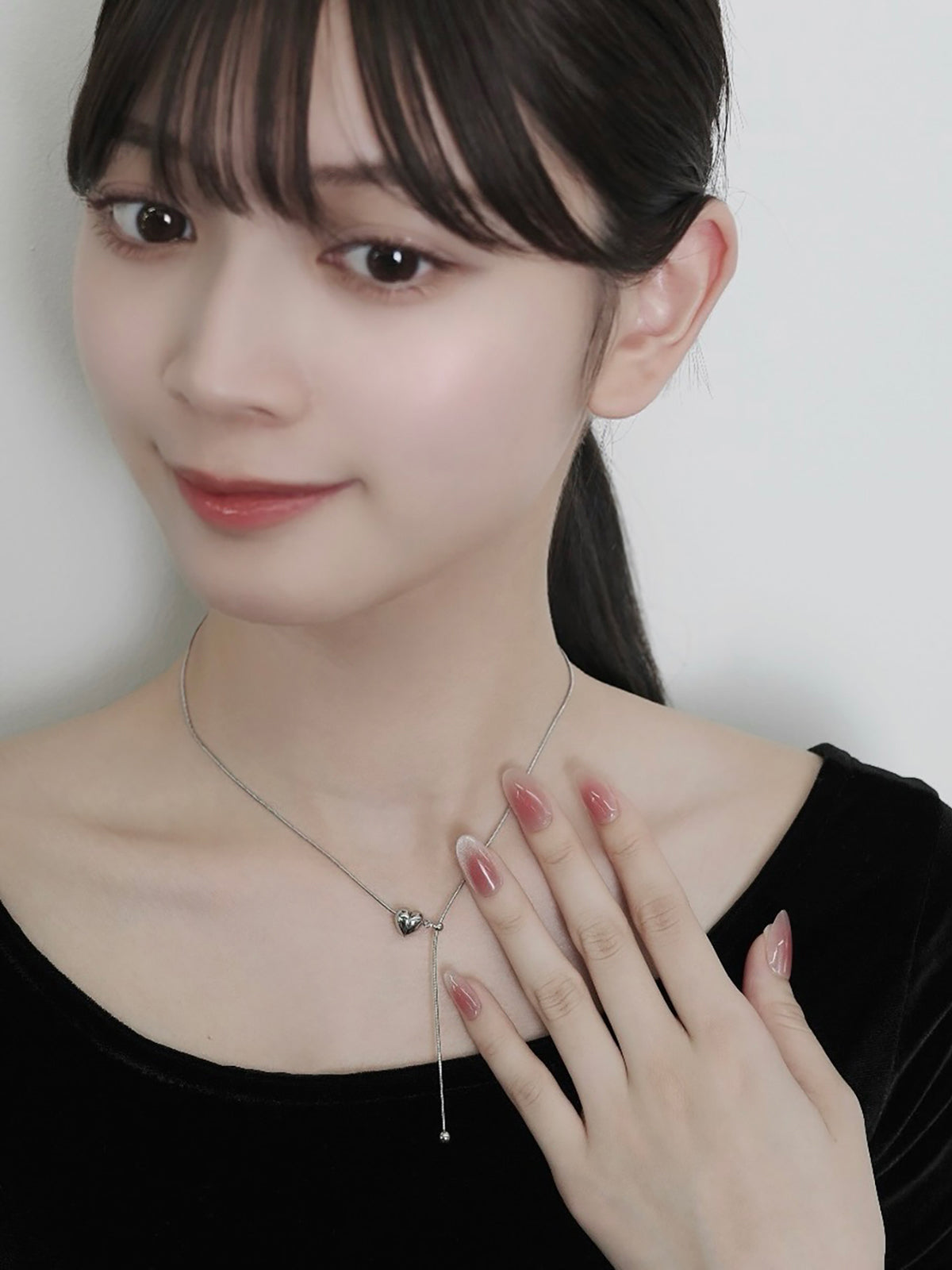 ハートラインネックレス