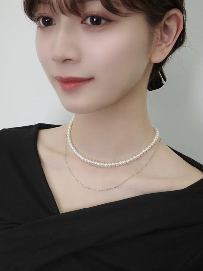 レイヤードパールネックレス