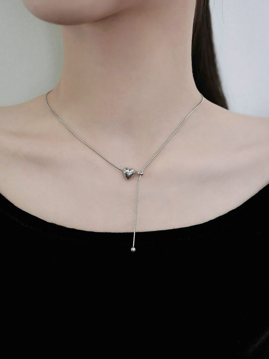 ハートラインネックレス