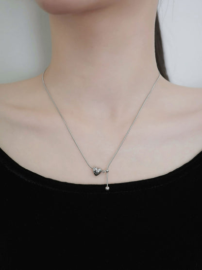 ハートラインネックレス