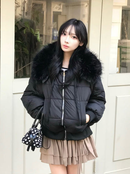 ビッグカラーファータッチブルゾン