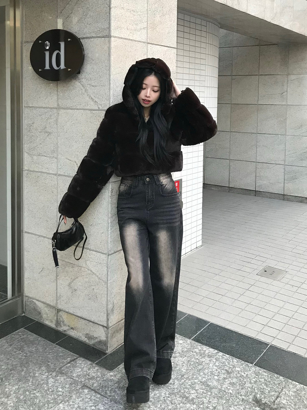 カラーウォッシングデニムパンツ
