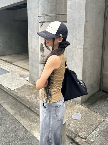 ランダムインクリブタンクトップ