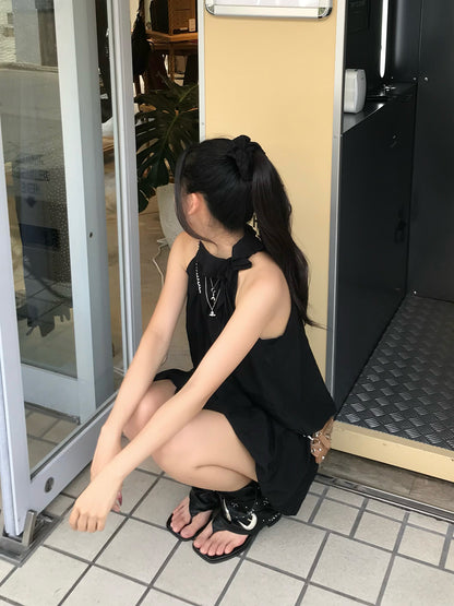 ラッフルバルーンミニワンピース