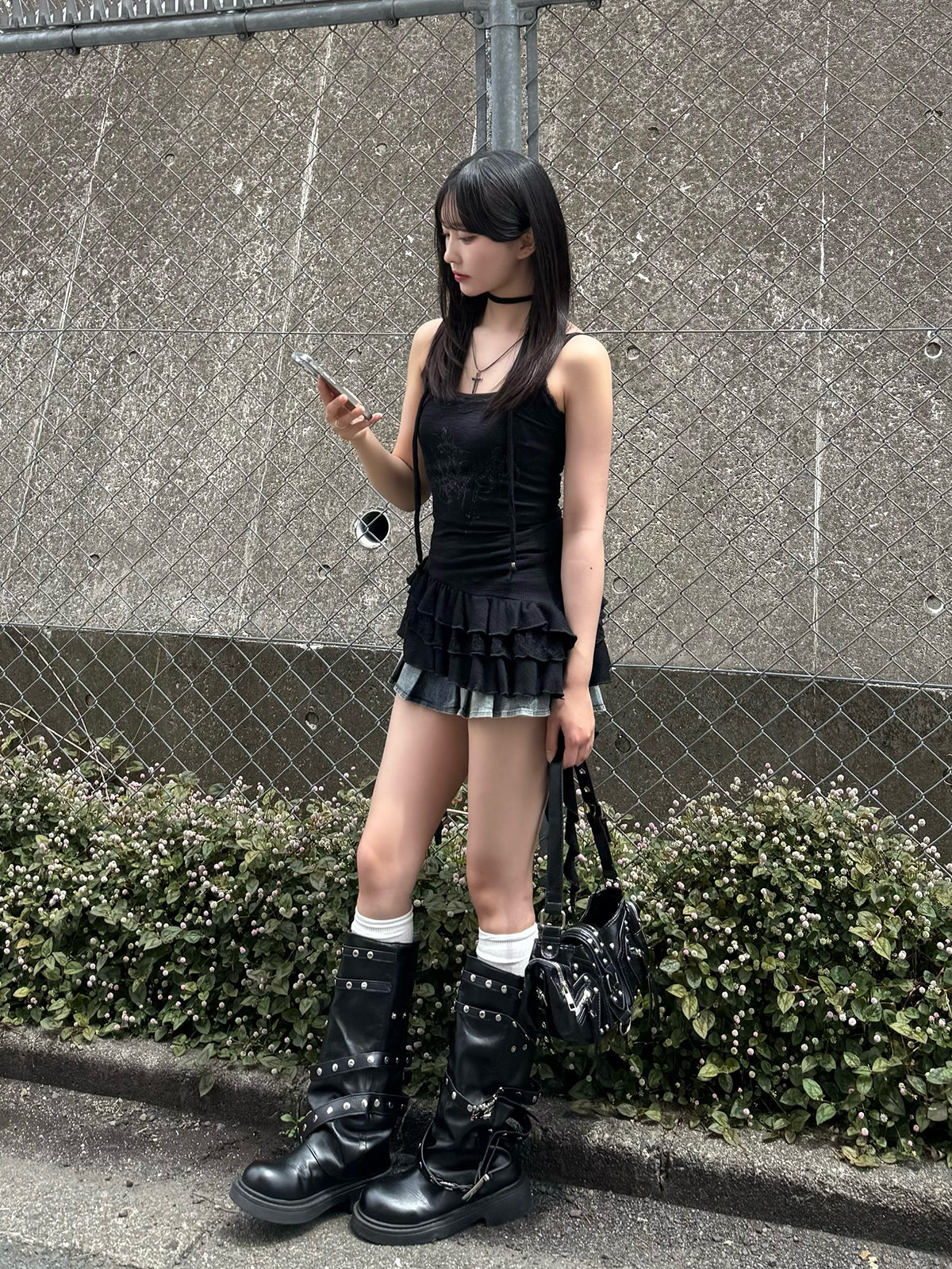 サーマルフリルキャミソールチュニック
