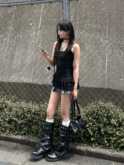 サーマルフリルキャミソールチュニック