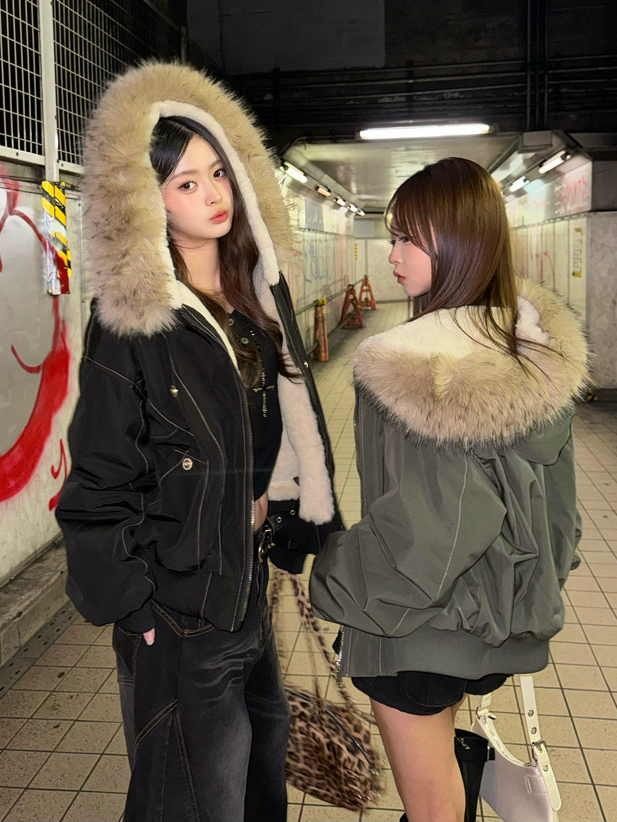 ステッチラインボリュームブルゾン