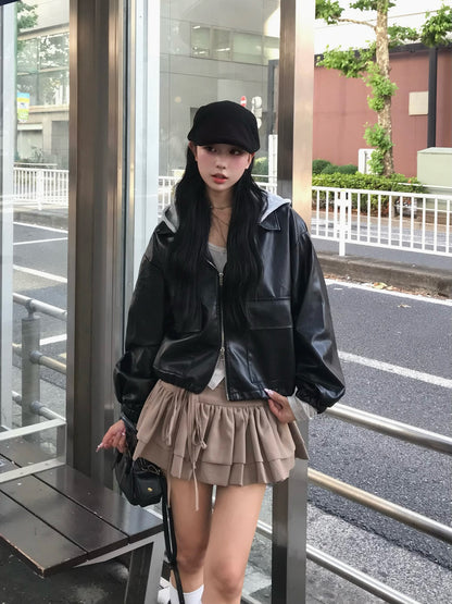 ダブルリボンフリルミニスカート