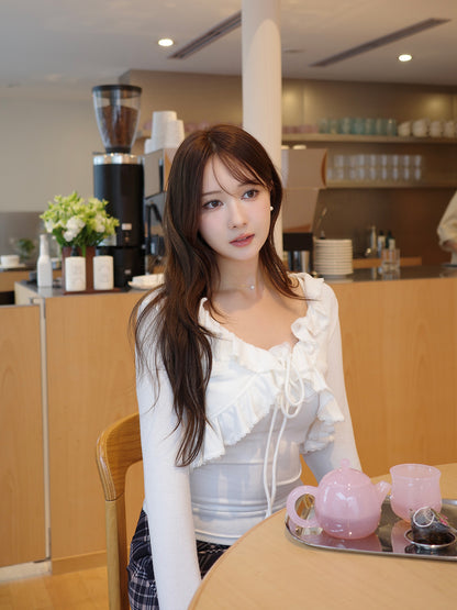 フリルキャミカーディガンセット