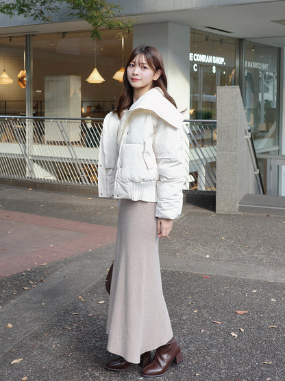 ドッキングニットパデッドショートブルゾン