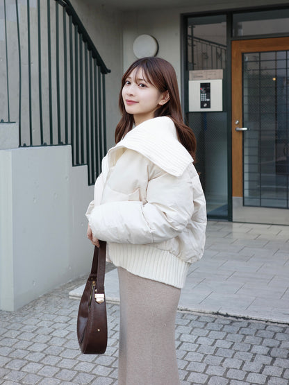 ドッキングニットパデッドショートブルゾン