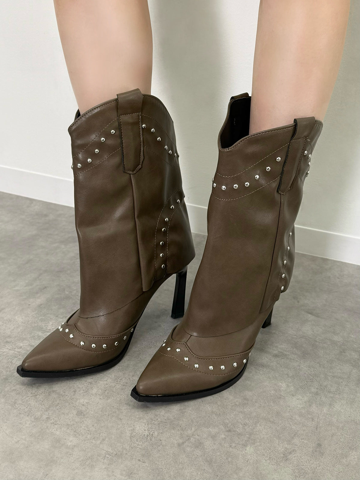 ウエスタンカバーミドルブーツ