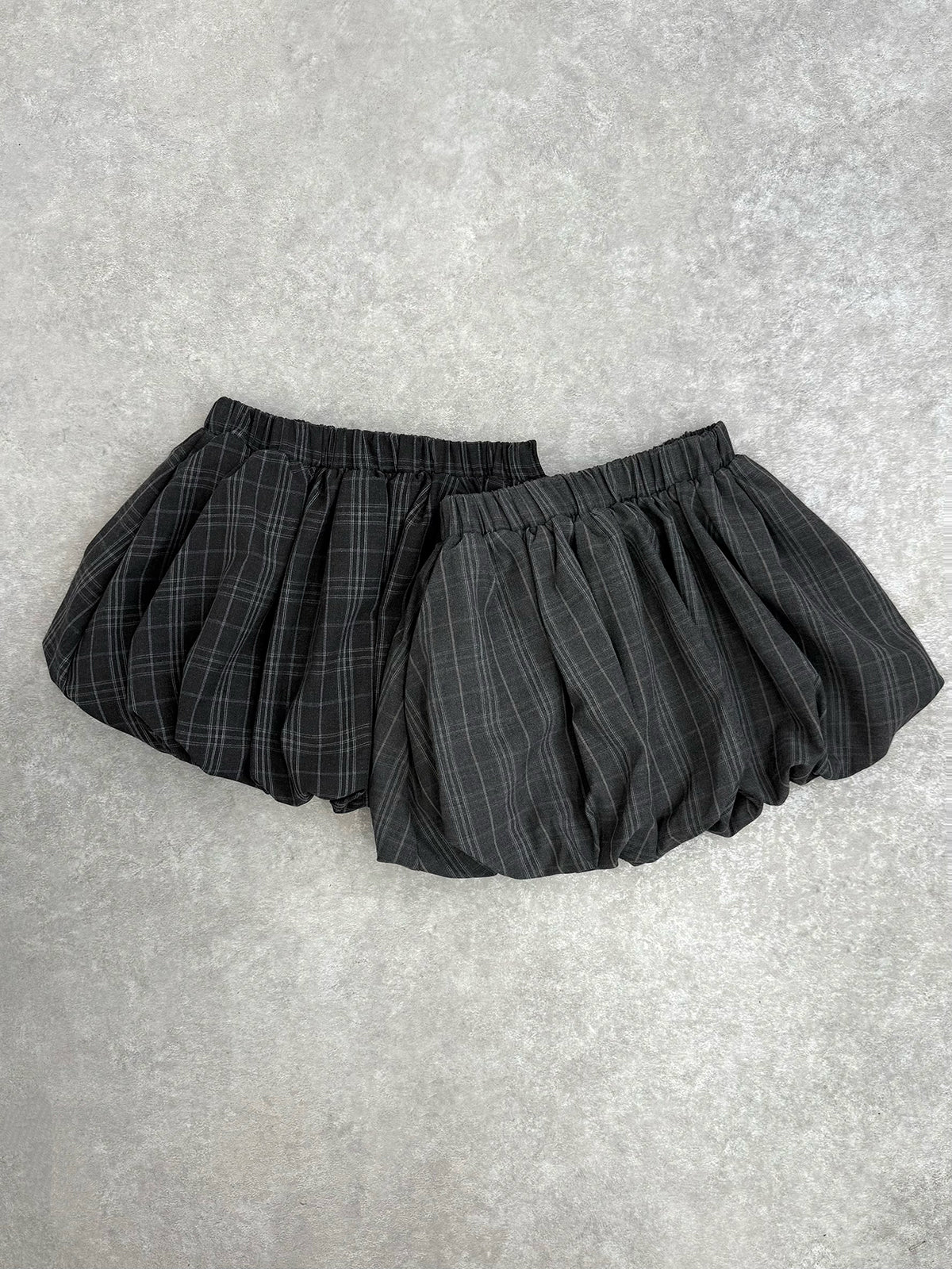 Balloon Check Skirt