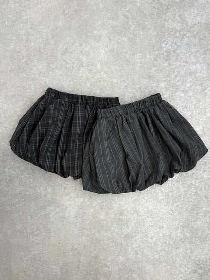 Balloon Check Skirt