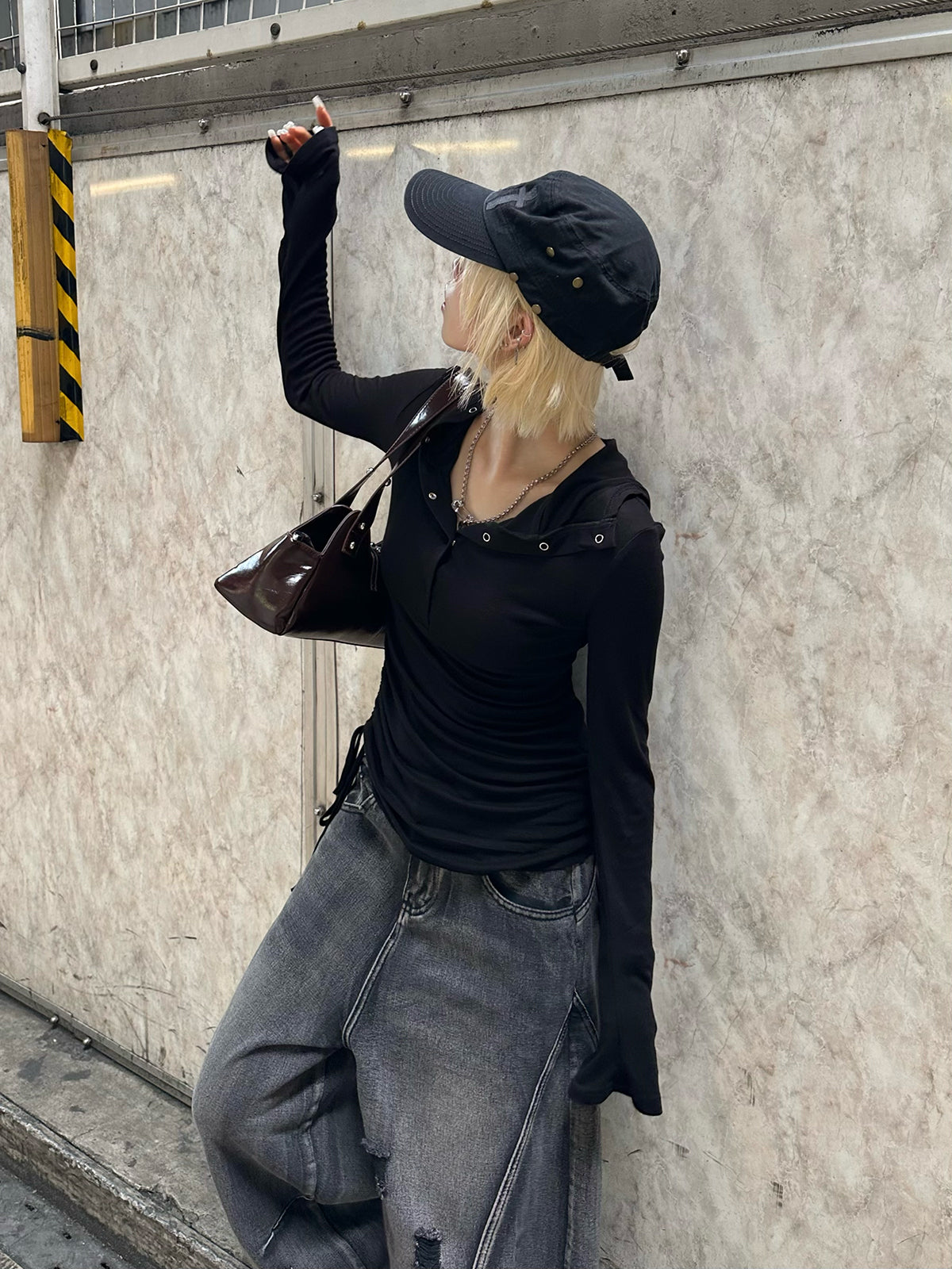 ドロストフーディーカットソー