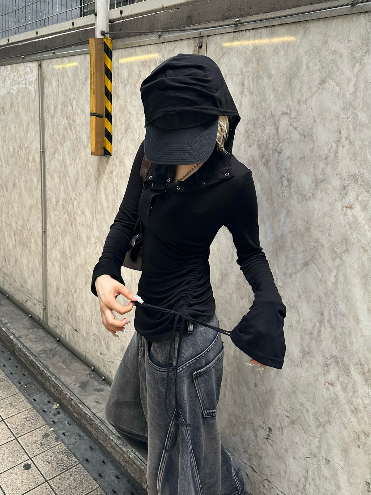 ドロストフーディーカットソー