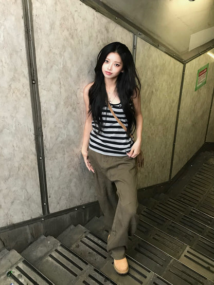 カーブワイドデニムパンツ