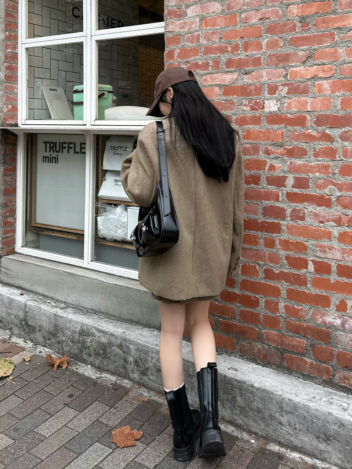 ウールライクジャケットコート