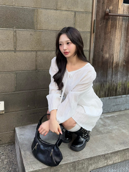 Chiffon blouse setup